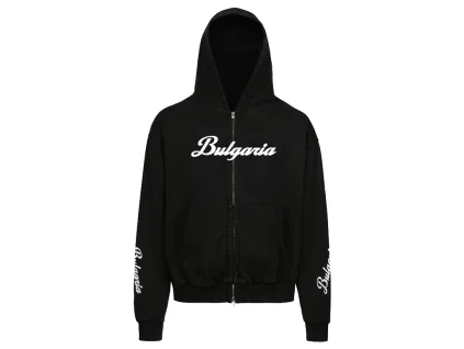 Matty Supreme Bulgaria Black Hoodie Front